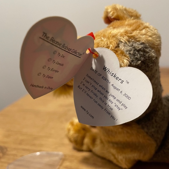 Ty Beanie Babies Whiskers Dog Brown 2000 – New Tag Protector VINTAGE - Picture 5 of 8